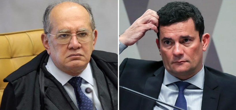 Gilmar Mendes e Sergio Moro (Foto: STF | Senado)