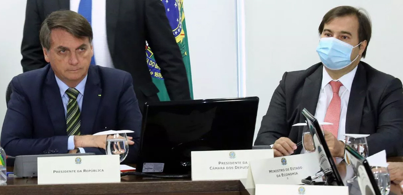Jair Bolsonaro e Rodrigo Maia (Foto: Luis Macedo/Câmara dos Deputados)