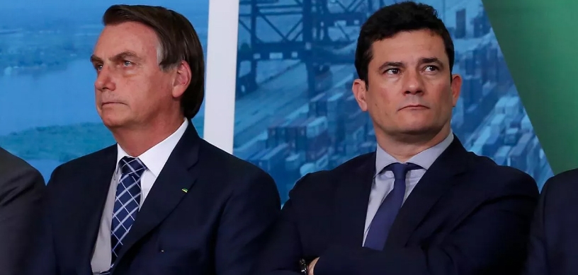 Jair Bolsonaro e Sérgio Moro (Foto: Carolina Antunes/PR)